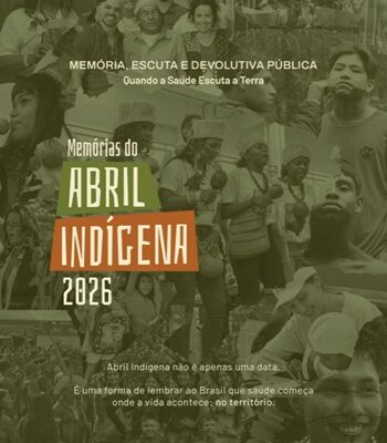 Alt: Atividade do Abril Indígena Fiocruz 2026 com representantes de povos indígenas